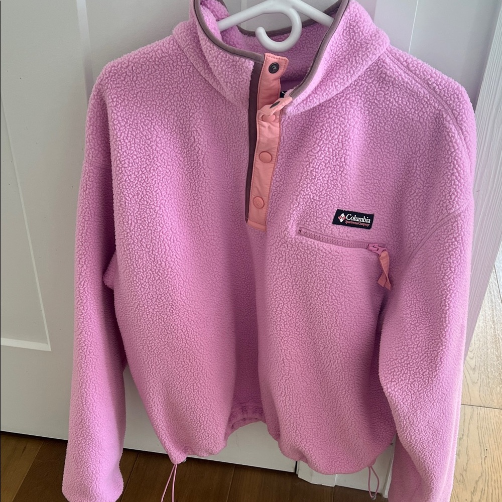 Columbia Light Pink Fleece Hoodie